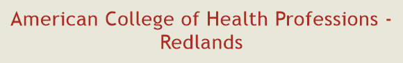 American College of Health Professions - Redlands
